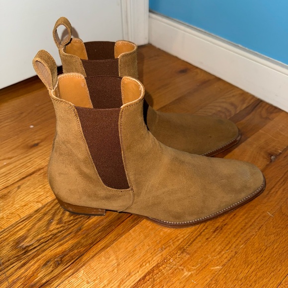 Oro Los Angeles Brown Suede Chelsea Boots - Size 10 - Picture 2 of 4